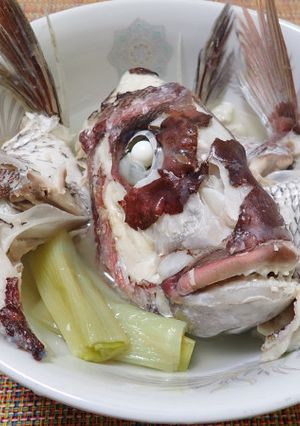 マダイあらの塩煮-レシピのメイン写真