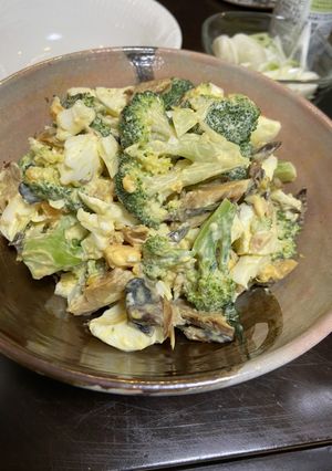 鯖スモークとブロッコリーとゆで卵のサラダ-レシピのメイン写真