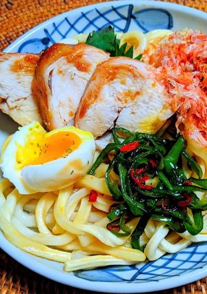 牡蠣だし醤油ぶっかけうどん-レシピのメイン写真