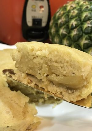 【電鍋レシピ】ふんわりパイナップルケーキ-レシピのメイン写真