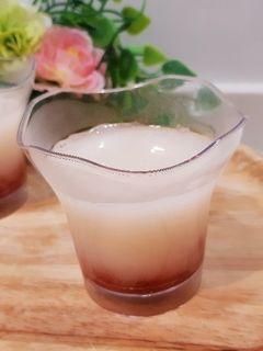 カルピスの寒天~いちごソースで~-レシピのメイン写真