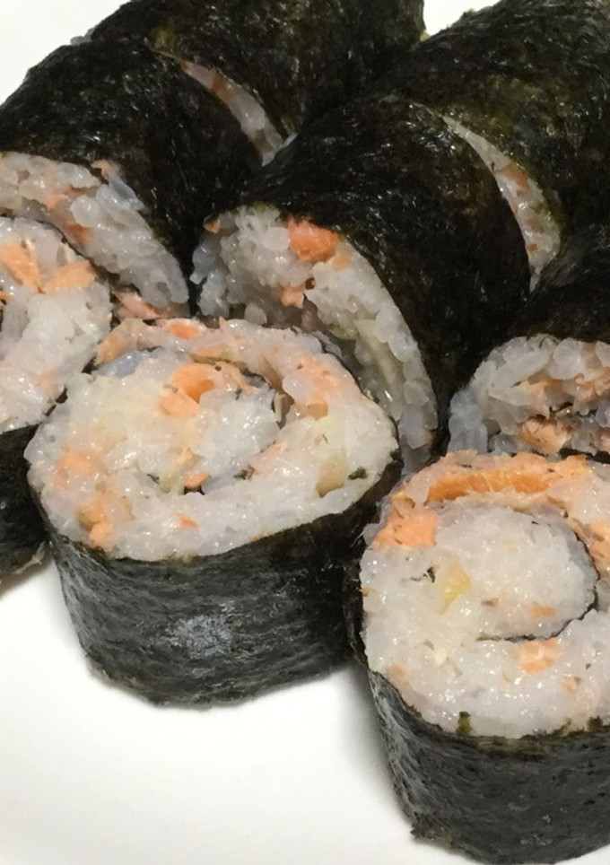 爽やか☆焼鮭と香味野菜の巻き寿司-レシピのメイン写真
