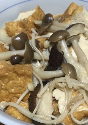 たっぷりキノコと厚揚げの煮物-レシピのメイン写真