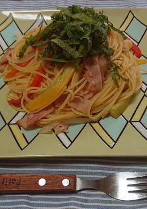 ズッキーニとパプリカの彩りパスタ-レシピのメイン写真