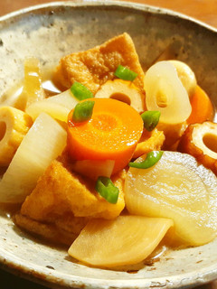 厚揚げ、野菜、発酵蕪(すぐき風)の煮物-レシピのメイン写真