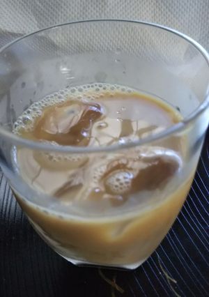 浅煎り豆から作るアイスカフェオレ(覚書)-レシピのメイン写真