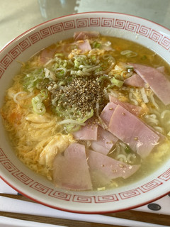 胡麻油香る ネギとふわたま 塩ラーメン-レシピのメイン写真