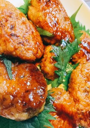 ヘルシーな照り焼き風豆腐ハンバーグ♪-レシピのメイン写真