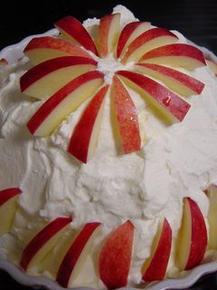 クリスマスにりんごチーズのズコット①-レシピのメイン写真