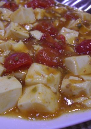 ミニトマ入り麻婆豆腐-レシピのメイン写真