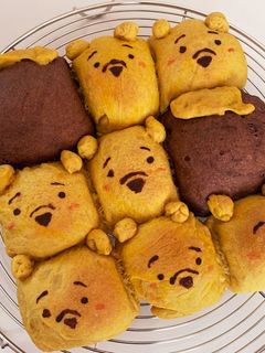 米粉のちぎりパン(プーさん)-レシピのメイン写真