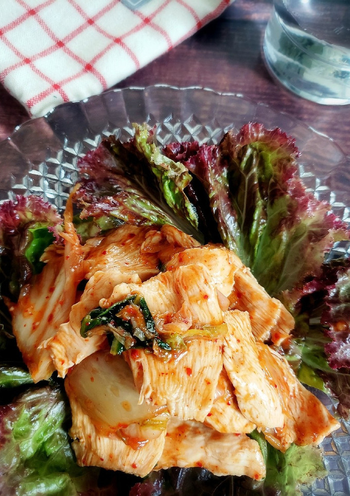 ごはんが進む！韓国風鶏しゃぶキムチ-レシピのメイン写真