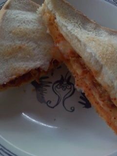 ☆チーズ&キムチのホットサンド風☆-レシピのメイン写真