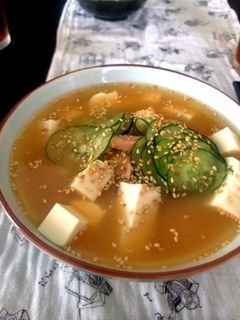 ツナ缶で簡単冷や汁の作り方-レシピのメイン写真