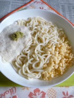 醤油うどん風冷やしうどん2~とろろ-レシピのメイン写真