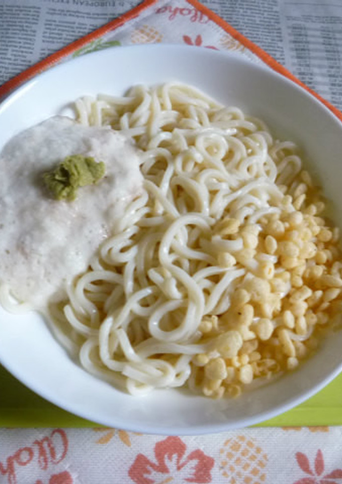醤油うどん風冷やしうどん２～とろろ-レシピのメイン写真
