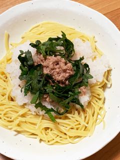 ツナと大葉おろしスパゲティ-レシピのメイン写真