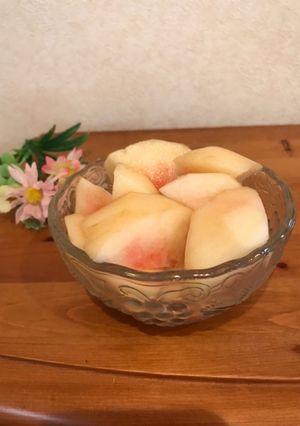 甘くない桃の救済方法-レシピのメイン写真