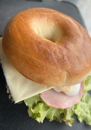 有り合わせベーグルサンド-レシピのメイン写真