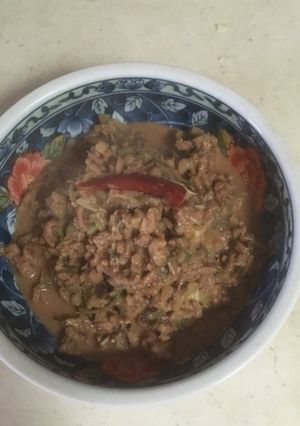 ミョウガの肉味噌煮-レシピのメイン写真