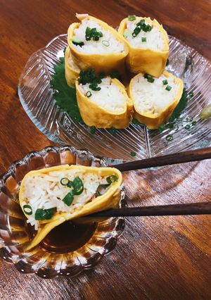 箸で食べれる！卵巻きそうめん☆-レシピのメイン写真