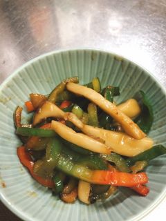 エリンギとピーマンの甘辛炒め-レシピのメイン写真
