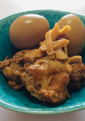 211、大蒜と生姜たっぷり鶏肉酢醤油玉子-レシピのメイン写真