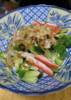 オクラときゅうりとかにかまのポン酢あえ-レシピのメイン写真