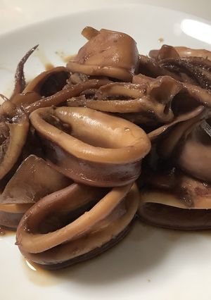 ご飯がすすむ、柔らかスルメイカの煮付け-レシピのメイン写真