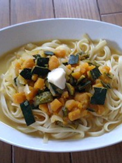 南瓜スープのパスタ-レシピのメイン写真