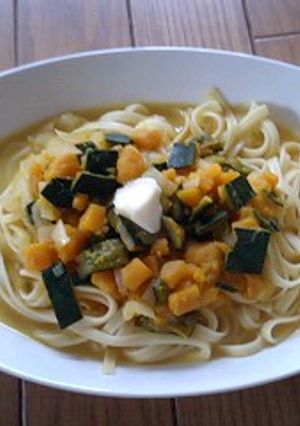 南瓜スープのパスタ-レシピのメイン写真