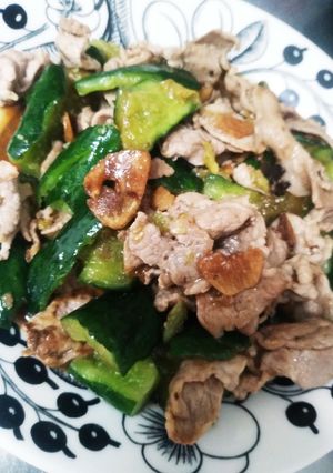 簡単！きゅうりと豚肉の醤油漬け-レシピのメイン写真