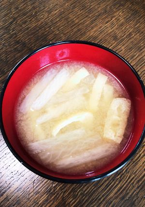 大根と油揚げの味噌汁-レシピのメイン写真