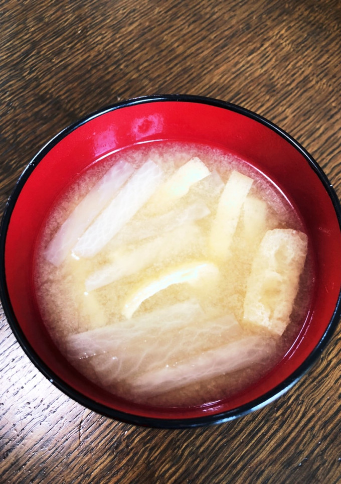 大根と油揚げの味噌汁-レシピのメイン写真