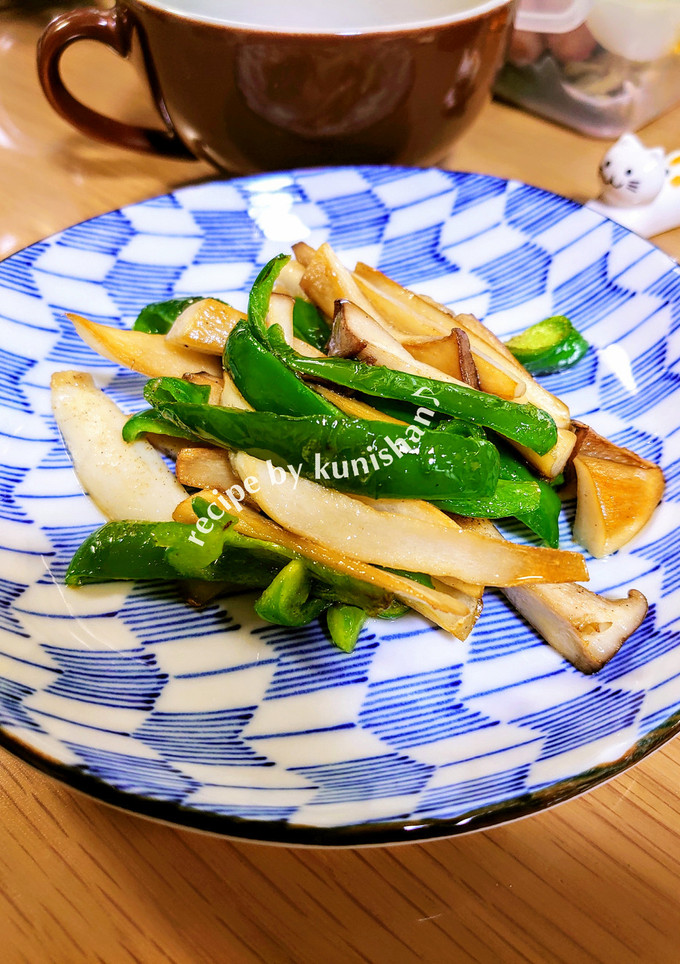 簡単エリンギとピーマンのバター炒め♪-レシピのメイン写真