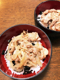 生姜焼き肉丼-レシピのメイン写真