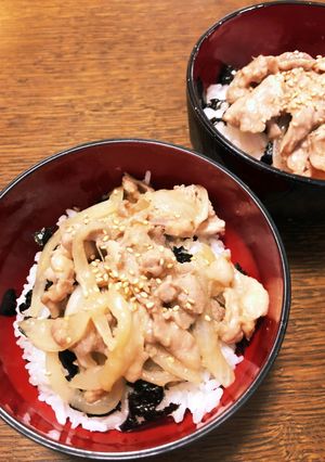生姜焼き肉丼-レシピのメイン写真