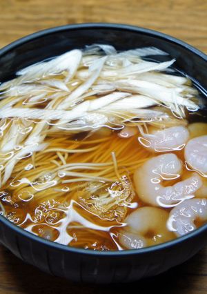 海老と白葱の氷そうめん-レシピのメイン写真