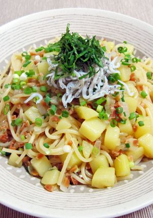 納豆とじゃがいものスパゲッティ-レシピのメイン写真