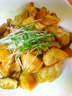 鶏肉のガーリックバターしょう油炒め-レシピのメイン写真