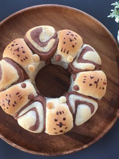 どうぶつのちぎりパン -レシピのメイン写真