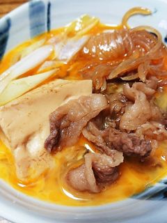 長ねぎ白滝牛バラ薄切り肉で 肉豆腐-レシピのメイン写真