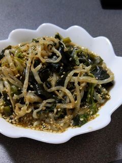もやしとほうれん草とわかめのナムル-レシピのメイン写真