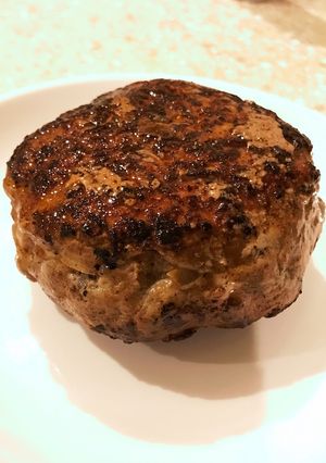 ジューシー味付ハンバーグ　キャンプメシ-レシピのメイン写真