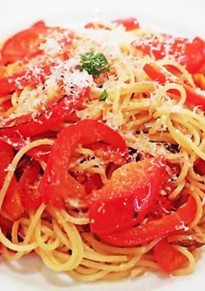 パプリカのスパゲッティ-レシピのメイン写真
