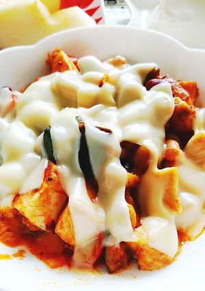 カロリーオフ！グリル野菜と蒸し鶏ピザ風味-レシピのメイン写真