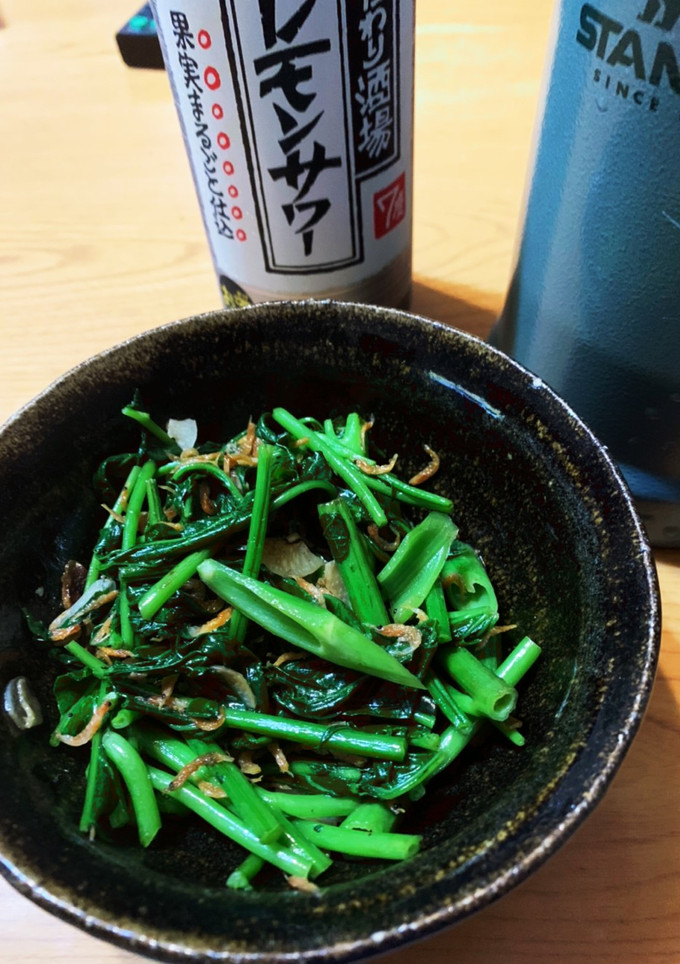 空芯菜と干しエビの炒め物-レシピのメイン写真