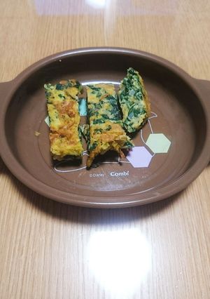 すりおろし人参の卵焼き(離乳食にも)-レシピのメイン写真