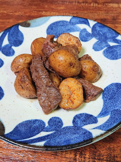 新じゃがと牛肉の黄金だしパック炒め♪♪-レシピのメイン写真