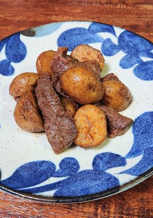 新じゃがと牛肉の黄金だしパック炒め♪♪-レシピのメイン写真